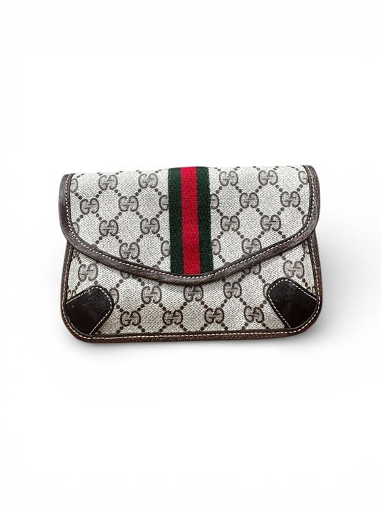 Gucci Handbags - Vintage Gucci GG Supreme Web Stripe Clutch